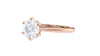 Round Solitaire 6 Claw Diamond Engagement Ring
