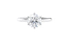 Round Solitaire 6 Claw Diamond Engagement Ring