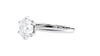 Round Solitaire 6 Claw Diamond Engagement Ring