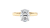 Oval Solitaire Diamond Engagement Ring