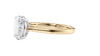 Oval Solitaire Diamond Engagement Ring