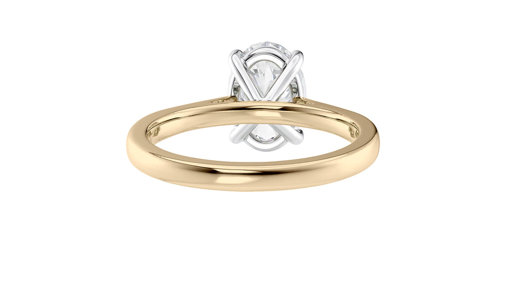 Oval Solitaire Diamond Engagement Ring