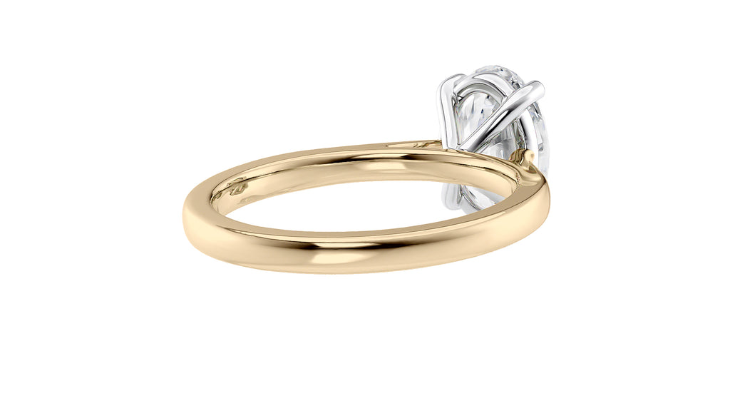 Oval Solitaire Diamond Engagement Ring