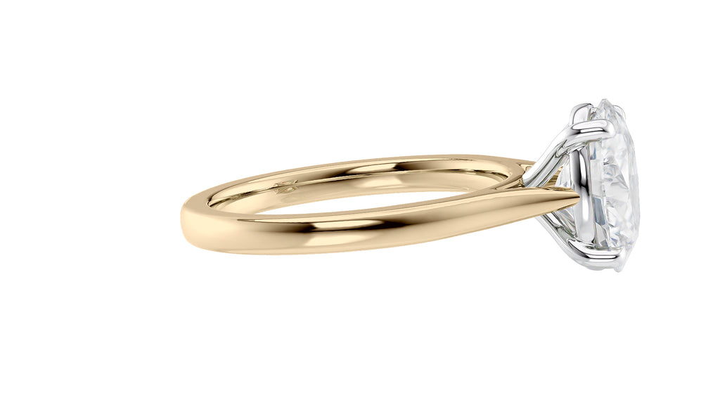 Oval Solitaire Diamond Engagement Ring