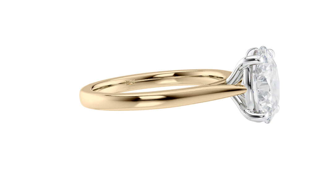 Oval Solitaire Diamond Engagement Ring