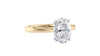 Oval Solitaire Diamond Engagement Ring