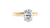 Oval Solitaire Diamond Engagement Ring