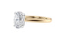 Oval Solitaire Diamond Engagement Ring