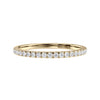 Lab grown diamond 2mm wedding ring 18ct yellow gold.