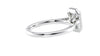 Emerald Cut Halo Plain Band Diamond Engagement Ring