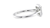 Emerald Cut Halo Plain Band Diamond Engagement Ring