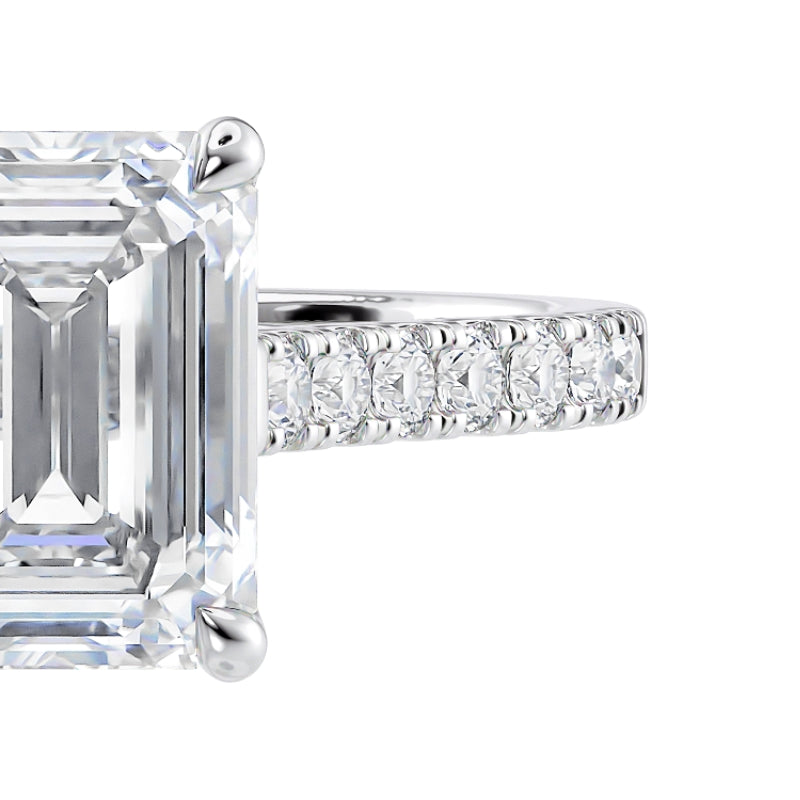 One and a half carat diamond engagement ring. McGuire Diamonds Collection.