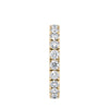 Lab grown diamond full set band 18ct gold end view.