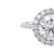 D colour lab grown diamond halo ring white gold