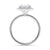 Lab grown diamond halo style engagement ring- McGuire Diamonds