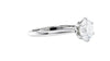 Round Solitaire 6 Claw Diamond Engagement Ring