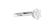 Round Solitaire 6 Claw Diamond Engagement Ring