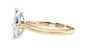 Marquise Cut Solitaire With Diamond Bridge Engagement Ring