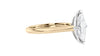 Marquise Cut Solitaire With Diamond Bridge Engagement Ring