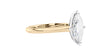 Marquise Cut Solitaire With Diamond Bridge Engagement Ring