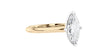 Marquise Cut Solitaire With Diamond Bridge Engagement Ring