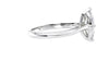 Marquise Cut Solitaire With Diamond Bridge Engagement Ring