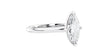 Marquise Cut Solitaire With Diamond Bridge Engagement Ring
