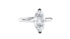 Marquise Cut Solitaire With Diamond Bridge Engagement Ring