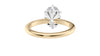 Oval Solitaire 6 Claw Diamond Engagement Ring