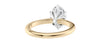 Oval Solitaire 6 Claw Diamond Engagement Ring
