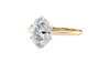 Oval Solitaire 6 Claw Diamond Engagement Ring