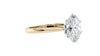 Oval Solitaire 6 Claw Diamond Engagement Ring