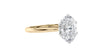 Oval Solitaire 6 Claw Diamond Engagement Ring