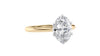Oval Solitaire 6 Claw Diamond Engagement Ring