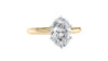 Oval Solitaire 6 Claw Diamond Engagement Ring