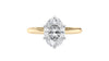 Oval Solitaire 6 Claw Diamond Engagement Ring