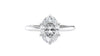 Oval Solitaire 6 Claw Diamond Engagement Ring
