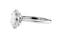 Oval Solitaire 6 Claw Diamond Engagement Ring