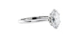 Oval Solitaire 6 Claw Diamond Engagement Ring