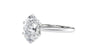 Oval Solitaire 6 Claw Diamond Engagement Ring
