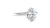 Oval Solitaire 6 Claw Diamond Engagement Ring