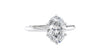 Oval Solitaire 6 Claw Diamond Engagement Ring
