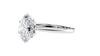 Oval Solitaire 6 Claw Diamond Engagement Ring