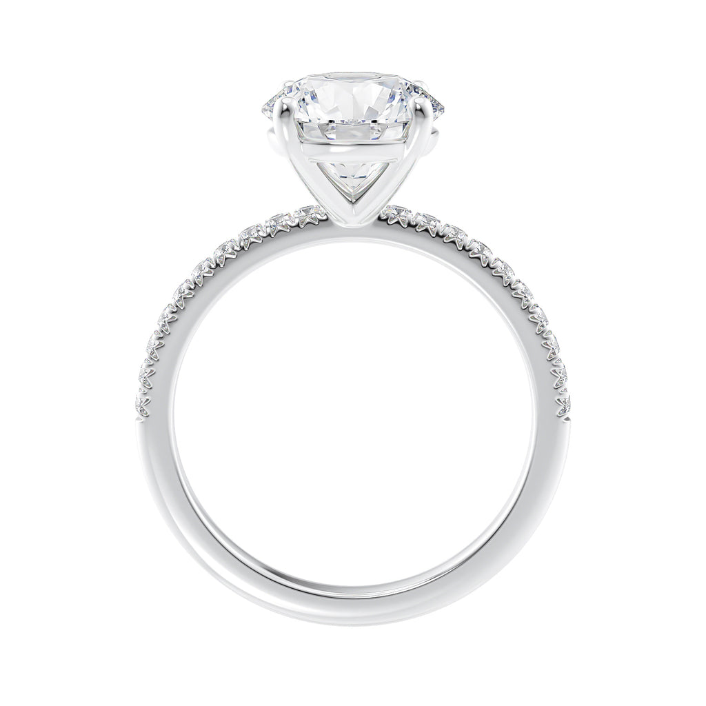 Solitaire Band Classic Solitaire | Diamond Band Engagement Ring - McGuire Diamonds