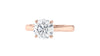 Round Solitaire Tapered Band Diamond Engagement Ring