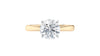 Round Solitaire Tapered Band Diamond Engagement Ring