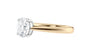 Round Solitaire Tapered Band Diamond Engagement Ring