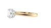 Round Solitaire Tapered Band Diamond Engagement Ring