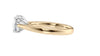 Round Solitaire Tapered Band Diamond Engagement Ring