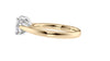 Round Solitaire Tapered Band Diamond Engagement Ring